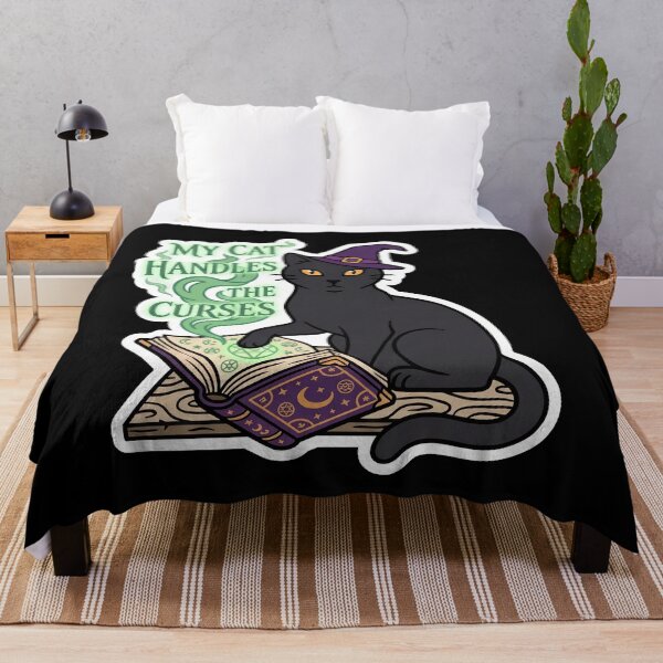 Item preview, My Cat Handles the Curses — Witch Black Cat designed and sold by TheCalmEdit.