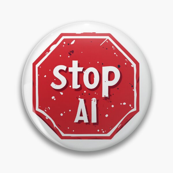 Item preview, Stop AI! designed and sold by BornFree2026.