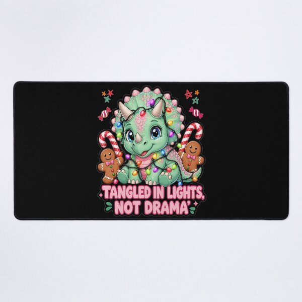 Item preview, Tangled In Lights Not Drama Dinosaur Christmas designed and sold by Design Vibras.