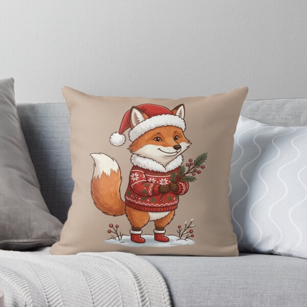 Item preview, Santa Fox Christmas Sweater designed and sold by PunchDrop.