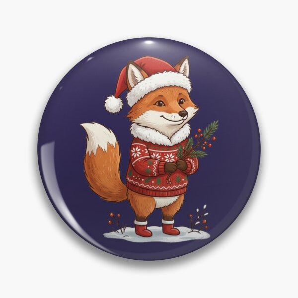Item preview, Santa Fox Christmas Sweater designed and sold by PunchDrop.