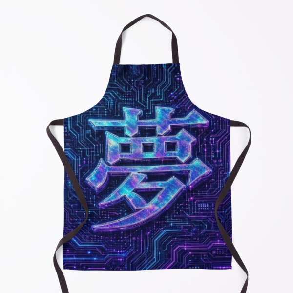 Item preview, Yume Dream Circuit — Neon Cyber Kanji Emblem  夢サーキット・ネオンサイバーエンブレム designed and sold by dragon580 // Waaa… the killer shark ran away.