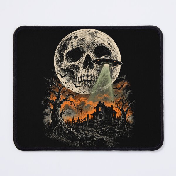 Item preview, Skull Moon UFO designed and sold by SignumShop.