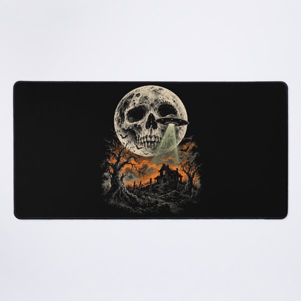 Item preview, Skull Moon UFO designed and sold by SignumShop.