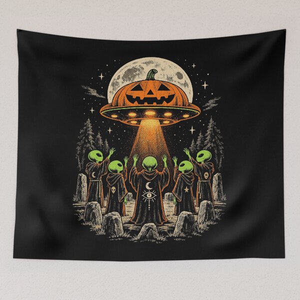 Item preview, Alien Pumpkin Cult designed and sold by SignumShop.