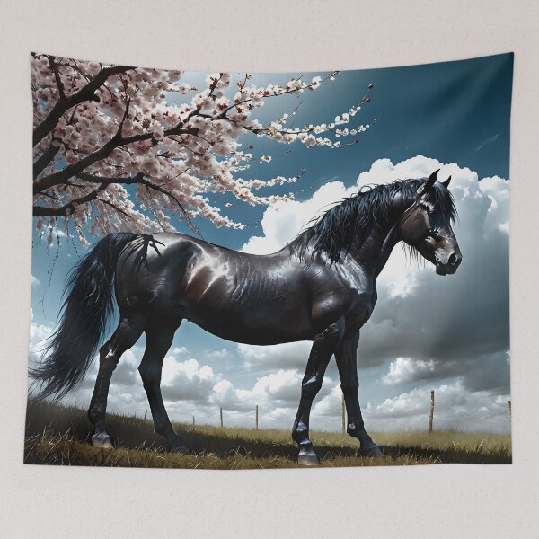 Item preview, But the big black horse said, "Look this way" - He said, "Hey lady, will you marry me?" 26 designed and sold by deep-sea-birds.