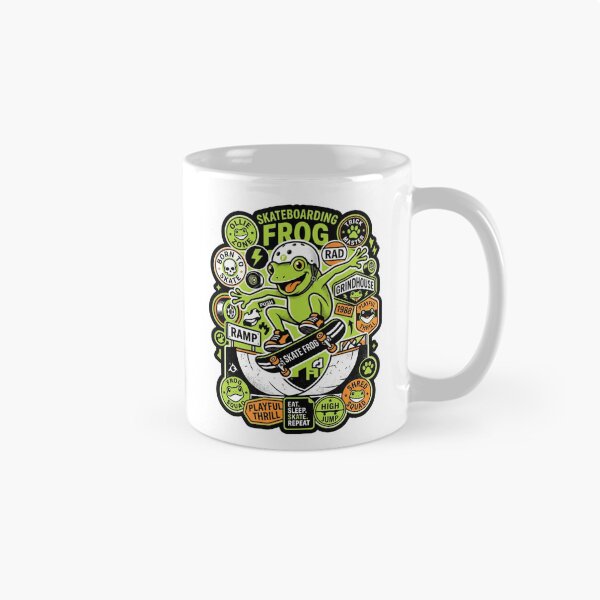 Item preview, Skateboarding Frog designed and sold by StickVerse by Owais.
