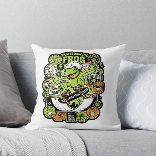 Item preview, Skateboarding Frog designed and sold by StickVerse by Owais.