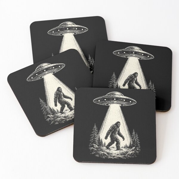 Item preview, Retro Vintage Bigfoot UFO Abduction  designed and sold by Moizento.