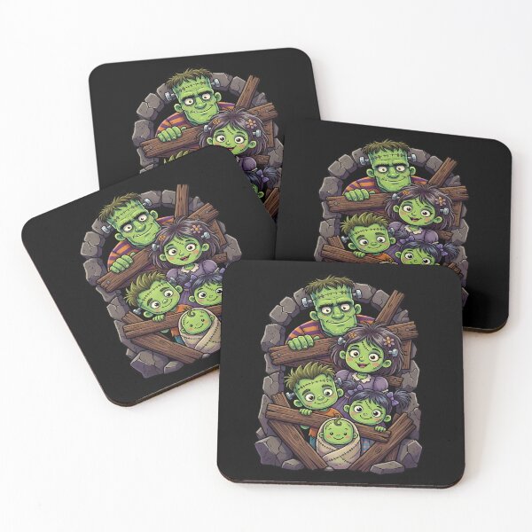 Item preview, Creepy Cute Frankenstein Family Halloween designed and sold by AvivaCreative.