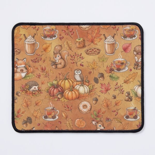 Item preview, Autumn Fall Animals and Fall Food, Fall leaves Pattern / Aesthetic / Thanksgiving Best Selling / Fall Decors / Decorations/ Pillow Cases, Blankets , Socks Phone Case Mug designed and sold by TeenLake.