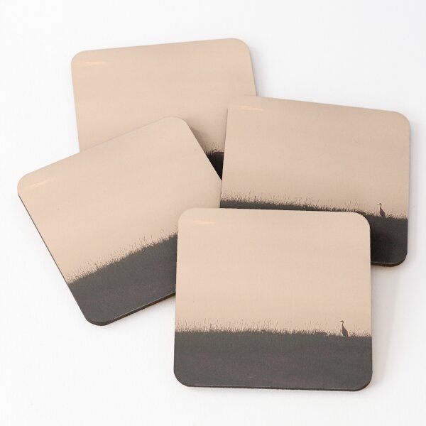 Item preview, Sandhill crane profile on hilltop designed and sold by 3blueroses.