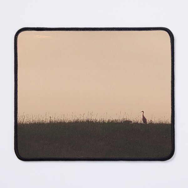 Item preview, Sandhill crane profile on hilltop designed and sold by 3blueroses.