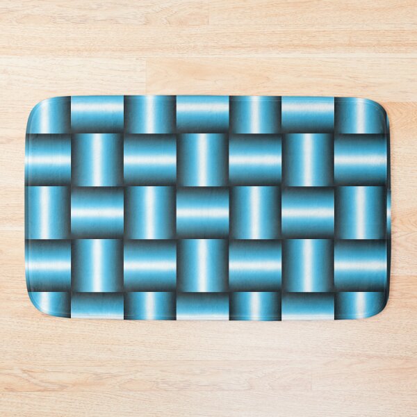 Item preview, Blue and Black Seamless Pattern – Hand Drawn Geometric Check Pattern – Modern Abstract Textile & Fabric Design designed and sold by martinspixs.