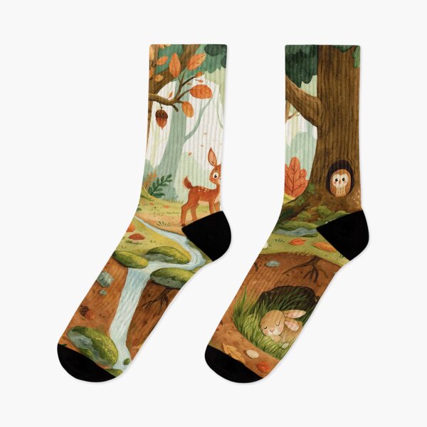 Item preview, Woodland Friends Secret Life in the Enchanted Autumn Forest designed and sold by UtArt.