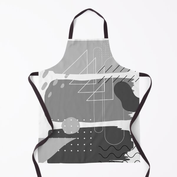 Item preview, Black & Gray Abstract Shapes – Modern Monochrome Geometric Art designed and sold by Khadique.