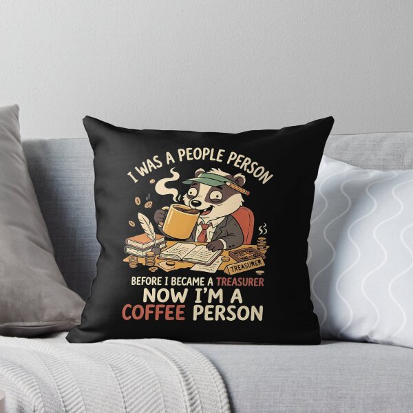 Item preview, Funny Coffee Person Cartoon Gift for Treasurer designed and sold by MasonLoxton.