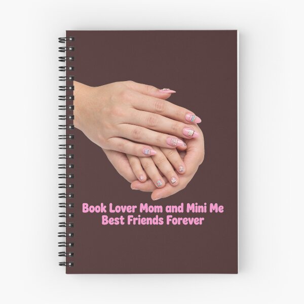 Item preview, Book Lover Mom and Mini Me Best Friends Forever Pink Bow Book Nails designed and sold by HoMya.