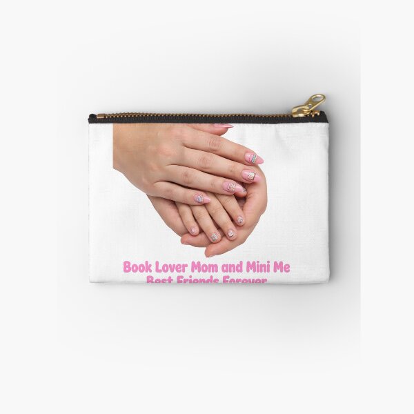Item preview, Book Lover Mom and Mini Me Best Friends Forever Pink Bow Book Nails designed and sold by HoMya.