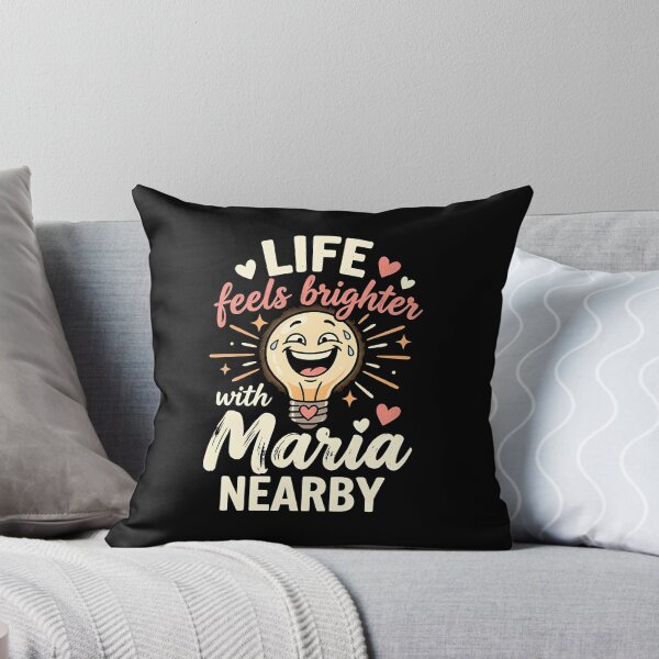Item preview, Retro Lightbulb Life Feels Brighter Named Maria designed and sold by MasonLoxton.