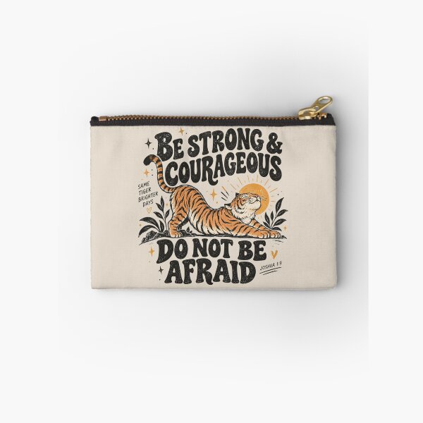 Item preview, Be Strong Courageous Tiger, Christian Faith Tee, Religious Women's Shirt, Bible Inspired Tiger Gift, Strong Faith Design designed and sold by Cchotlan.