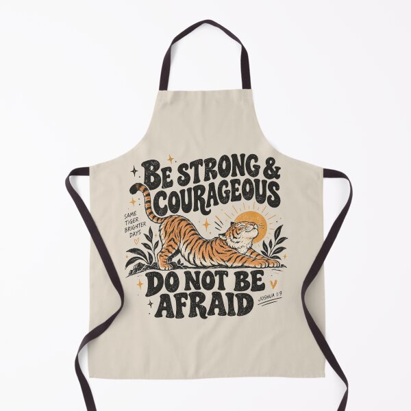 Item preview, Be Strong Courageous Tiger, Christian Faith Tee, Religious Women's Shirt, Bible Inspired Tiger Gift, Strong Faith Design designed and sold by Cchotlan.