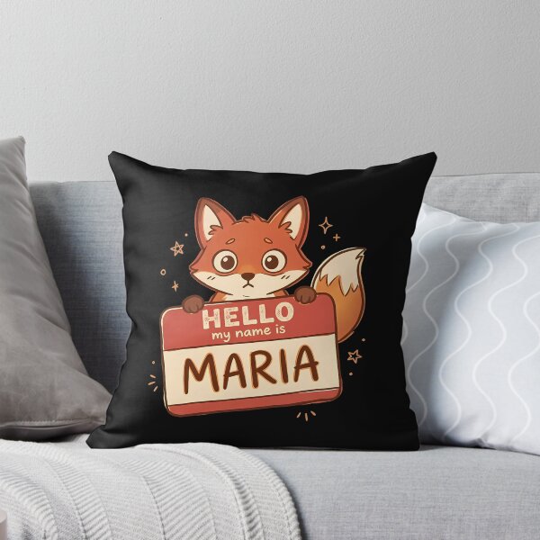 Item preview, Cute Kawaii Fox Named Maria Hello My Name Is designed and sold by MasonLoxton.