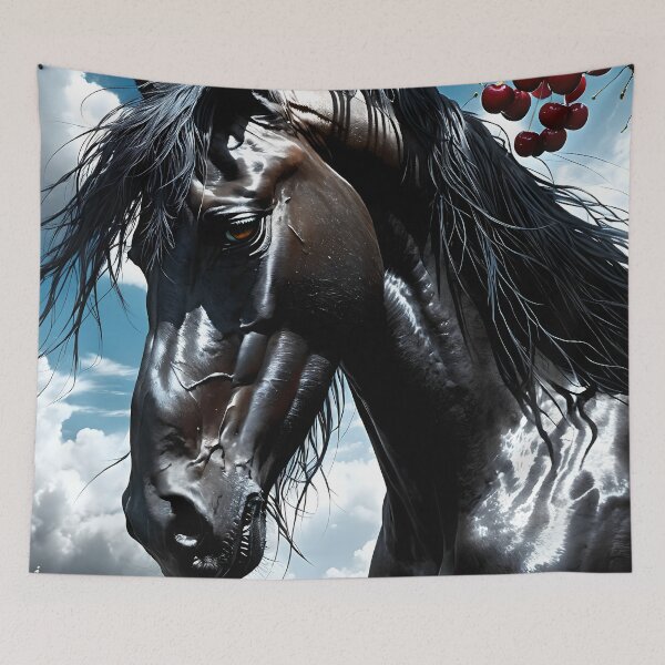 Item preview, But the big black horse said, "Look this way" - He said, "Hey lady, will you marry me?" 27 designed and sold by deep-sea-birds.