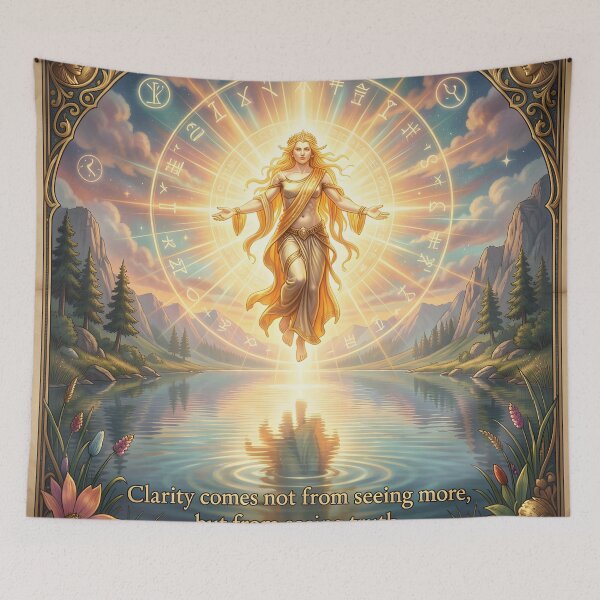 Item preview, Clarity Comes From Seeing Truth Celestial Art designed and sold by yosmosverse .