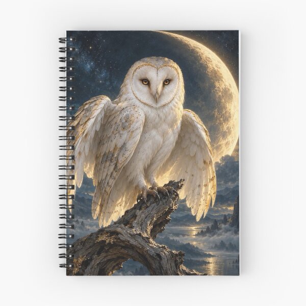 Item preview, The Moonkeeper – Celestial Barn Owl designed and sold by Kimberly Palmer.