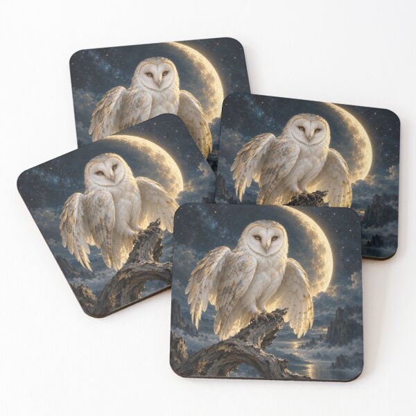Item preview, The Moonkeeper – Celestial Barn Owl designed and sold by Kimberly Palmer.