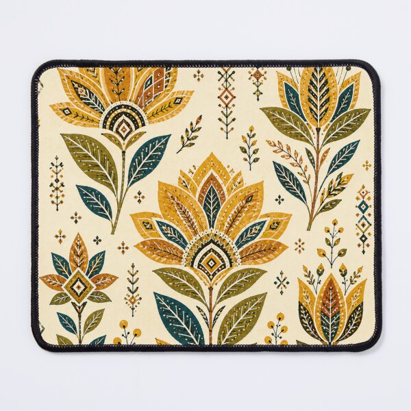 Item preview, Habesha Folk Flowers – Ethiopian Tibeb Floral Pattern designed and sold by MarekoraStudio.