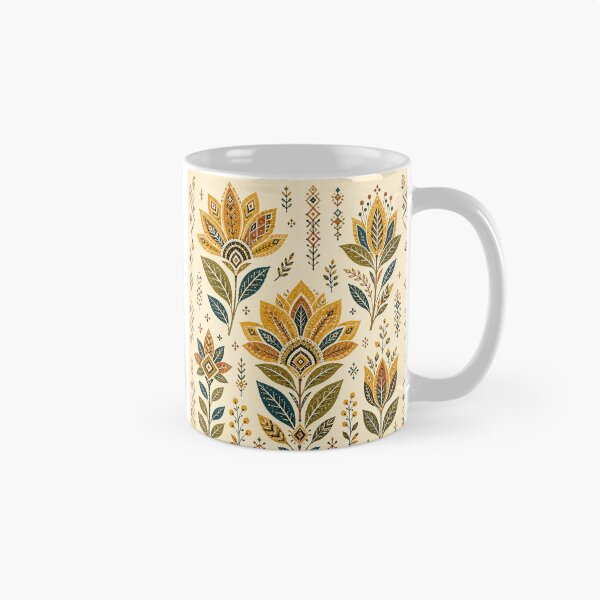 Item preview, Habesha Folk Flowers – Ethiopian Tibeb Floral Pattern designed and sold by MarekoraStudio.