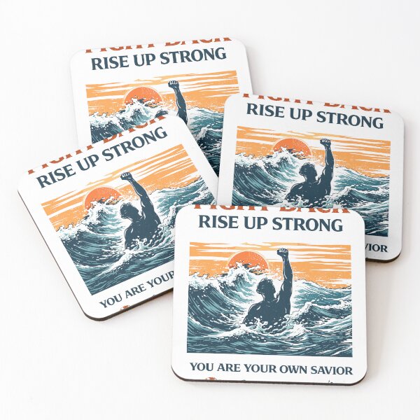 Item preview, Fight Back Rise Up Strong Ocean Poster designed and sold by Matinez Pink.