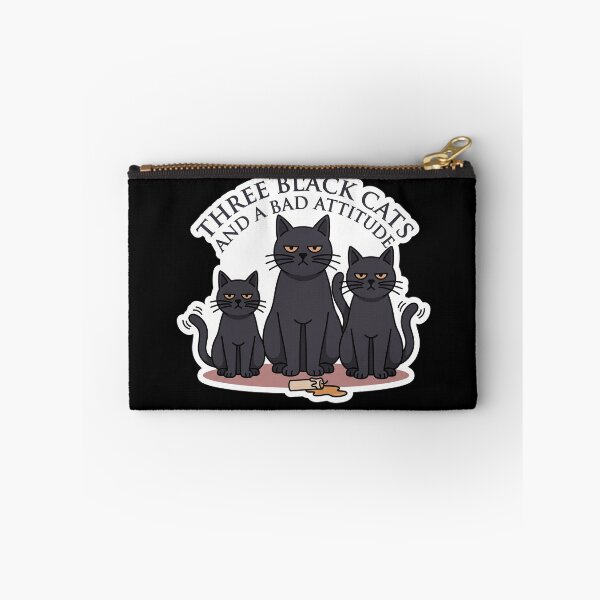 Item preview, Three Black Cats and a Bad Attitude — Cat Mom designed and sold by TheCalmEdit.