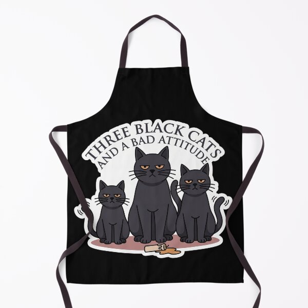 Item preview, Three Black Cats and a Bad Attitude — Cat Mom designed and sold by TheCalmEdit.