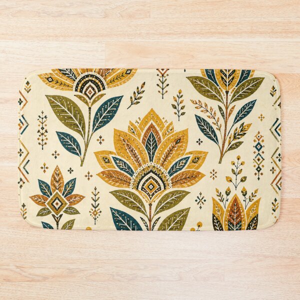 Item preview, Habesha Folk Flowers – Ethiopian Tibeb Floral Pattern designed and sold by MarekoraStudio.