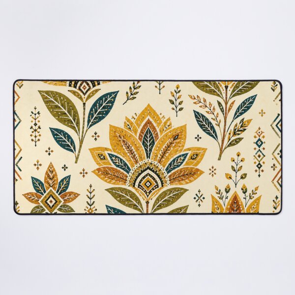 Item preview, Habesha Folk Flowers – Ethiopian Tibeb Floral Pattern designed and sold by MarekoraStudio.