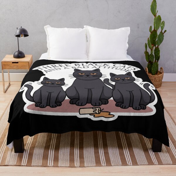 Item preview, Three Black Cats and a Bad Attitude — Cat Mom designed and sold by TheCalmEdit.