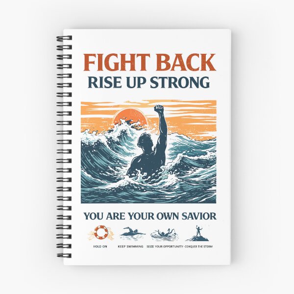 Item preview, Fight Back Rise Up Strong Ocean Poster designed and sold by Matinez Pink.