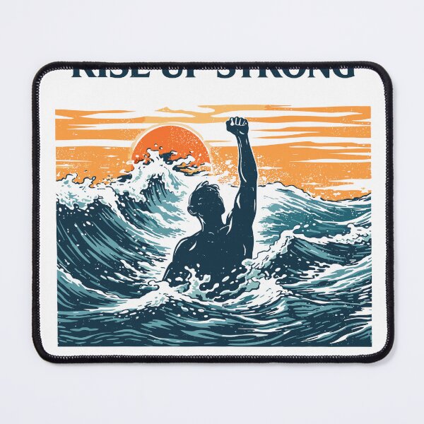 Item preview, Fight Back Rise Up Strong Ocean Poster designed and sold by Matinez Pink.