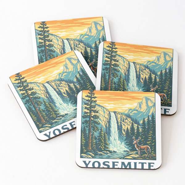 Item preview, Yosemite National Park Waterfall Poster designed and sold by Matinez Pink.