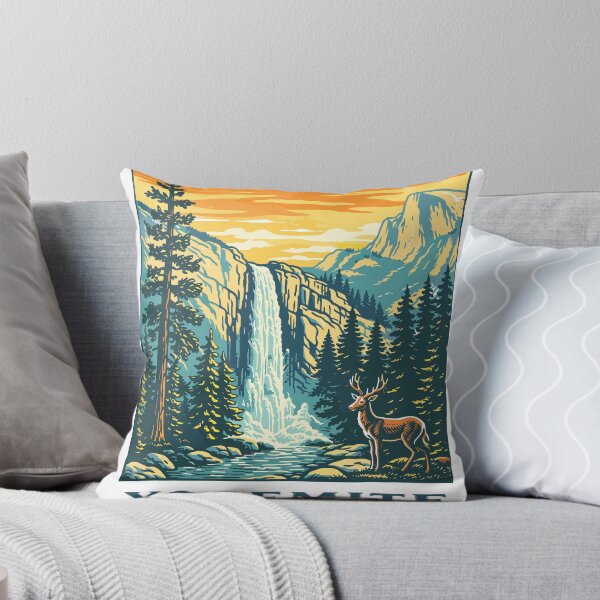 Item preview, Yosemite National Park Waterfall Poster designed and sold by Matinez Pink.