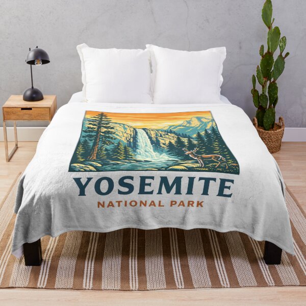 Item preview, Yosemite National Park Waterfall Poster designed and sold by Matinez Pink.