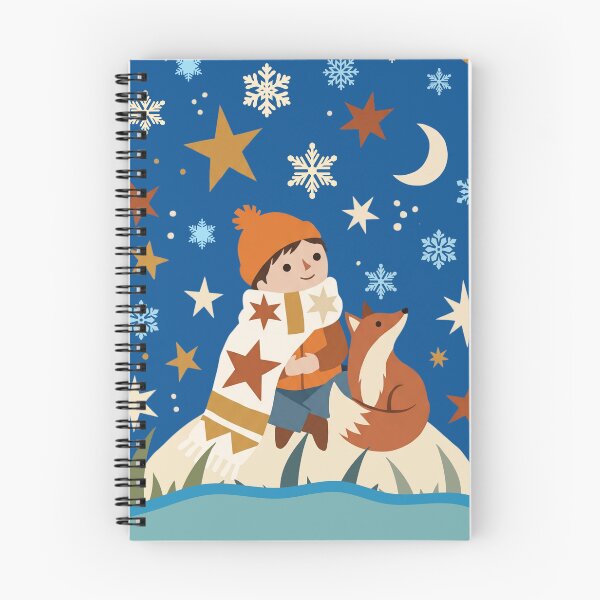 Item preview, Winter Fox and Boy Kids Storybook Illustration designed and sold by monicabianca.