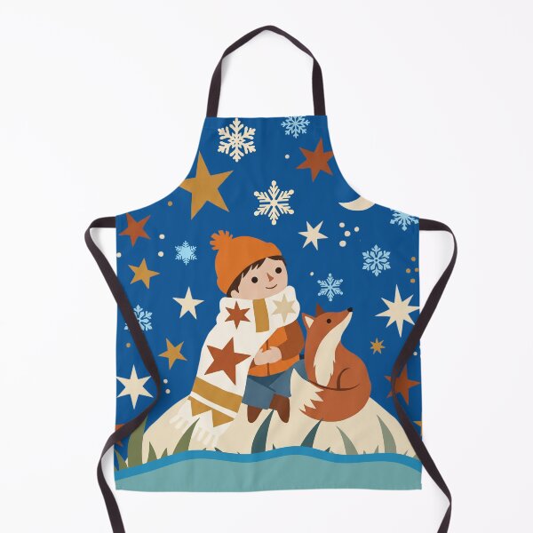 Item preview, Winter Fox and Boy Kids Storybook Illustration designed and sold by monicabianca.
