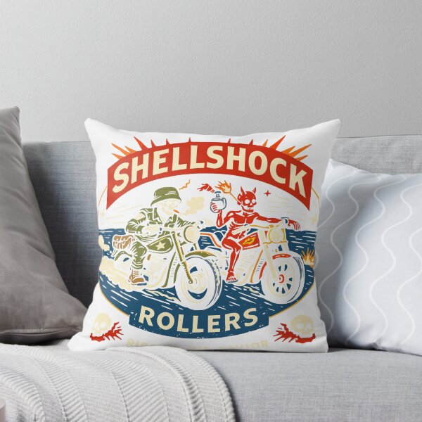 Item preview, Shellshock Rollers Skeleton Biker Poster designed and sold by Matinez Pink.