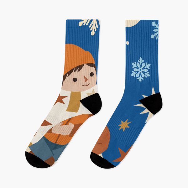 Item preview, Winter Fox and Boy Kids Storybook Illustration designed and sold by monicabianca.