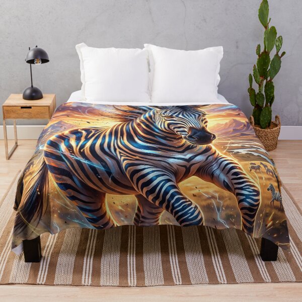 Item preview, Zebra - Epic African Wildlife Fantasy Art designed and sold by Lucid Dream Pixel.