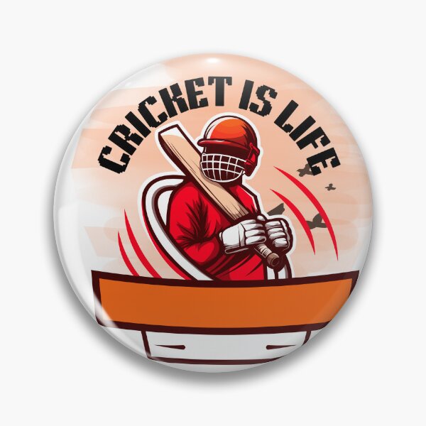 Item preview, Cricket Is Life Cricket Player Bat Sports Fan Design designed and sold by Palette _Vibes.